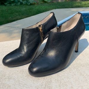 Michael Kors Black Leather Booties, size 9